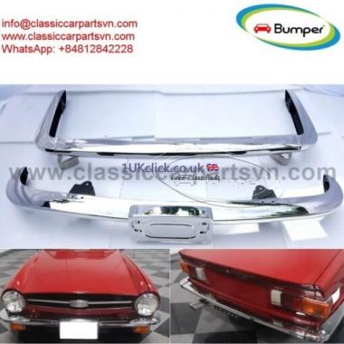 Triumph TR6 (1974-1976) bumpers by stainless steel new 